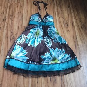 Silky Floral Dress